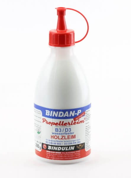 280 g Bindan P Propellerleim · wasserfester Holzleim D3 nach EN 204