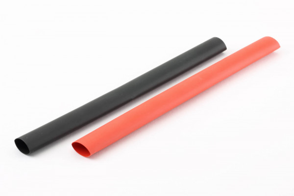 ø 12,7 mm Schrumpfschlauch · 20 cm rot + 20 cm schwarz · 1:2 · Polyolefin