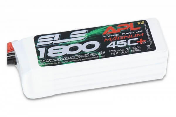 SLS APL MAGNUM V2 1800 mAh 5S Lipo (18,5V) 45 C · XT60