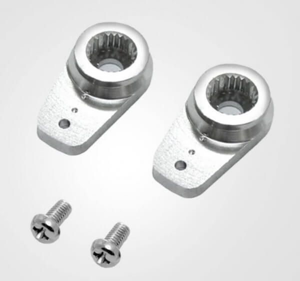 15,5 mm Alu Servoarm für 9-10 mm MKS Servos · 2er Set