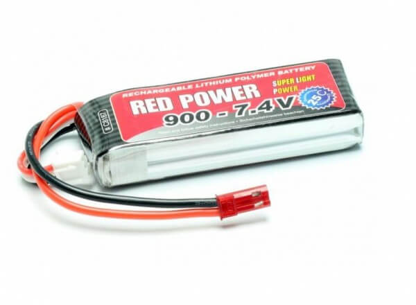 Red Power SLP 900 mAh 2S Lipo (7,4V) 25 C · Pichler
