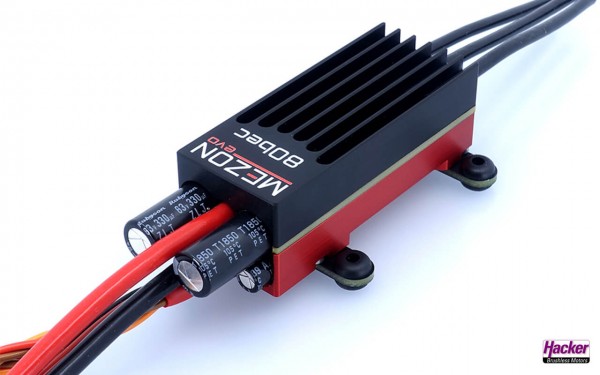 Mezon EVO · 2-12 S · 80 A · 5,0-8,4 V SBEC · Jeti Brushless Regler · Hacker-Copy