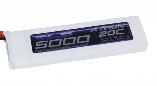 SLS Xtron 5000 mAh 2S Lipo (7,4V) 20/40 C · XT60