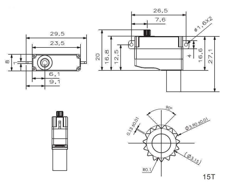 KST X08H Plus V2 · 8 mm digitales HVServo bis 53 Ncm