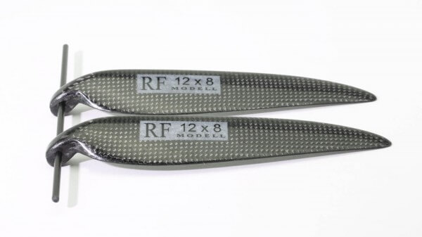 CFK Klappluftschraube 12" x 8" · 8 mm Hals · RFM Freudenthaler