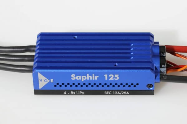 YGE Saphir 125 V2 · 2-8S · Telemetrie Brushless Regler
