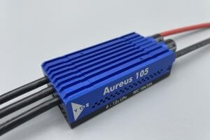 105 HVT Aureus · 6S-12S · 105 A · SBEC · YGE Telemetrie Brushless Regler