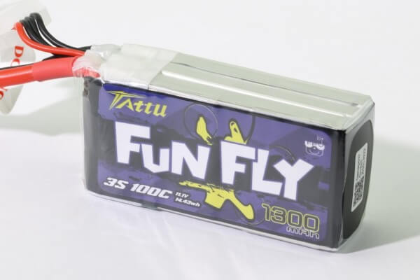 Tattu Funfly 1300 mAh 3S Lipo (11,1V) 100C · XT60