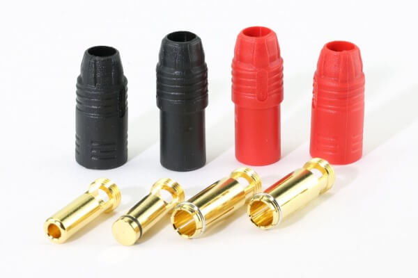 Ø 7 mm AS150 Anti-Blitz Goldsteckersystem 2er Set · bis 150 A · Amass High Quality Product