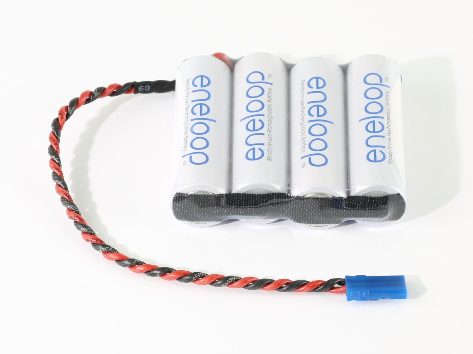 4,8 V EmpfängerAkku parallel · Eneloop NiMH · 1900 mAh · 4 Zellen