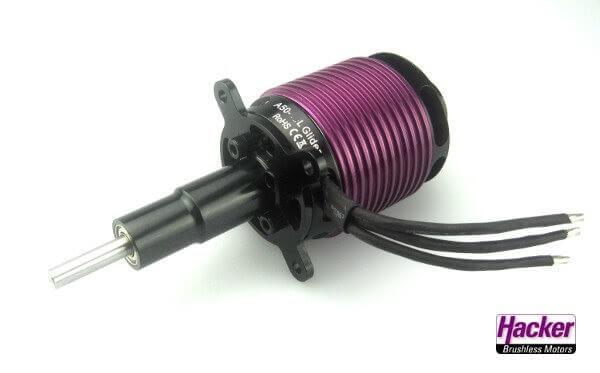 A50-10L 530 kv · Turnado V3 Glider FES · Brushless-Motor · 4S-6S · Hacker