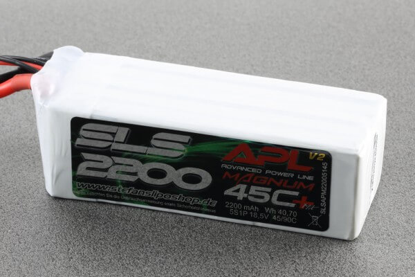 SLS APL MAGNUM V2 2200 mAh 5S Lipo (18,5V) 45 C · XT60