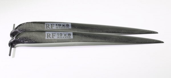 CFK Klappluftschraube 19" x 8" · 8 mm Hals · RFM Freudenthaler