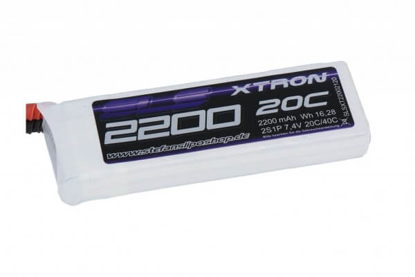 SLS Xtron 2200 mAh 2S Lipo (7,4V) 20/40 C · XT60