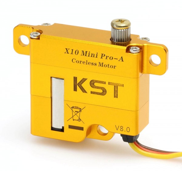 KST X10 Mini Pro-A V8 · 10 mm digitales HV-Servo bis 80 Ncm mit 19 cm Kabel