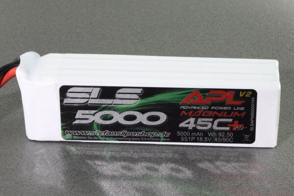 SLS APL MAGNUM V2 5000 mAh 5S Lipo (18,5V) 45 C · XT90