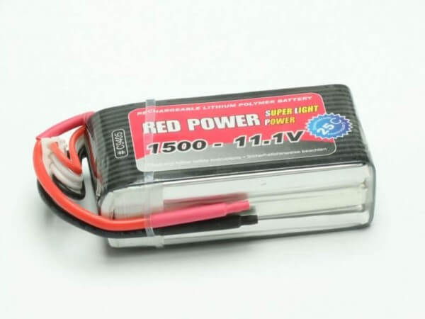 Red Power SLP 1500 mAh 3S Lipo (11,1V) 25 C · Pichler