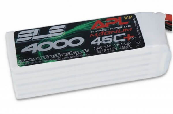SLS APL MAGNUM V2 4000 mAh 6S Lipo (22,2V) 45 C · XT90