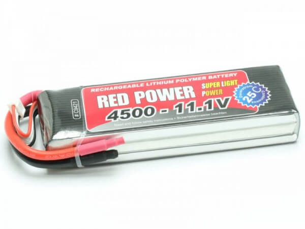 Red Power SLP 4500 mAh 3S Lipo (11,1V) 25 C · Pichler
