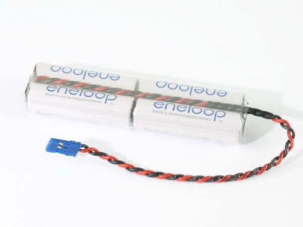 4,8 V Empfänger-Akku inline · Eneloop NiMH · 1900 mAh · 4 Zellen · Graupner JR