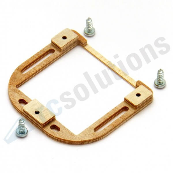 Holz-Servorahmen für KST X10 Mini, DS 135, X-612 · RCsolutions