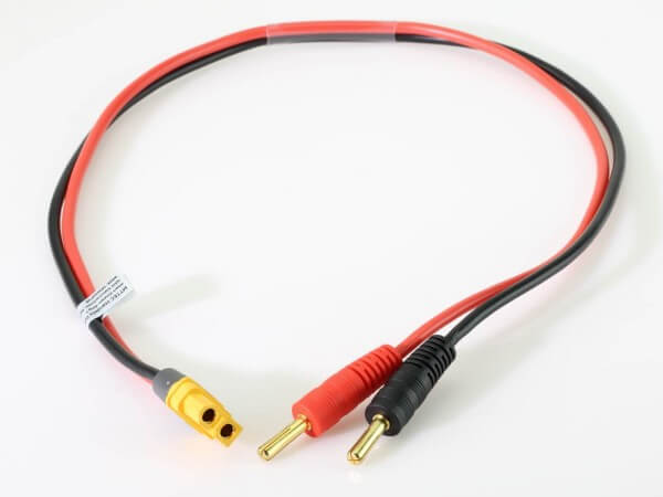 XT60 Buchse auf Ø 4 mm Bananenstecker 50 cm Ladekabel  · MTTEC