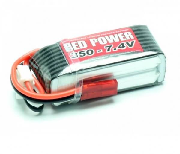 Red Power SLP 350 mAh 2S Lipo (7,4V) 25 C · Pichler