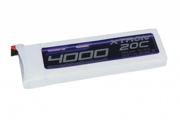 SLS Xtron 4000 mAh 2S Lipo (7,4V) 20/40 C · XT60