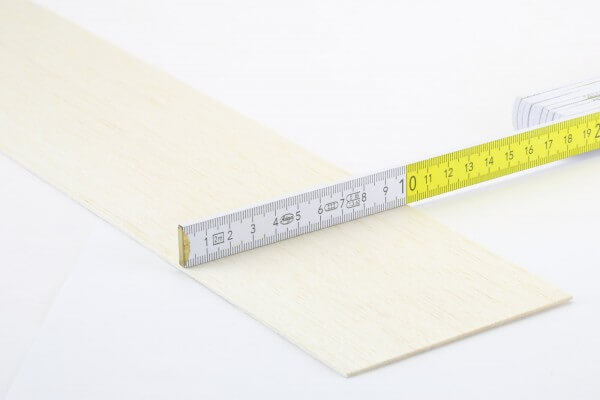 1,5 mm Balsa Brettchen einzeln · 1000 mm x 100 mm