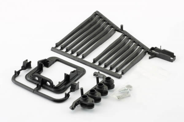 IDS-Servorahmen f. Futaba 11 mm Servos m. Kunststoff-Schubstangen u. Gegenlager