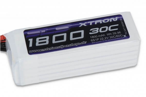 SLS Xtron 1800 mAh 6S Lipo (22,2V) 30/60 C · XT60