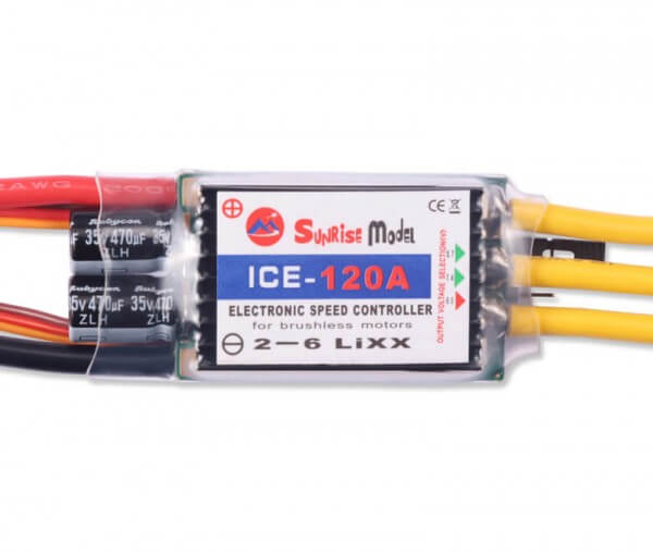 ICE · 6S · 120 A einstellbares 12A-SBEC · Brushless Regler · Sunrise Model