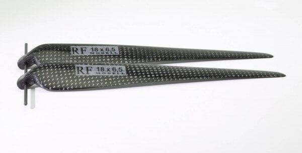 CFK Klappluftschraube 18" x 6,5" · 8 mm Hals · RFM Freudenthaler