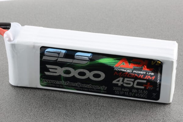 SLS APL MAGNUM V2 3000 mAh 5S Lipo (18,5V) 45 C · XT60