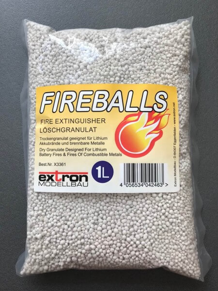 1 Liter Brandschutz Feuerlöschgranulat für Lithium Akkus · Extron