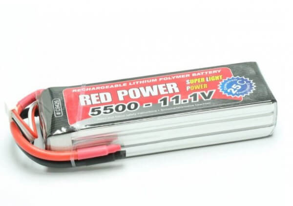 Red Power SLP 5500 mAh 3S Lipo (11,1V) 25 C · Pichler