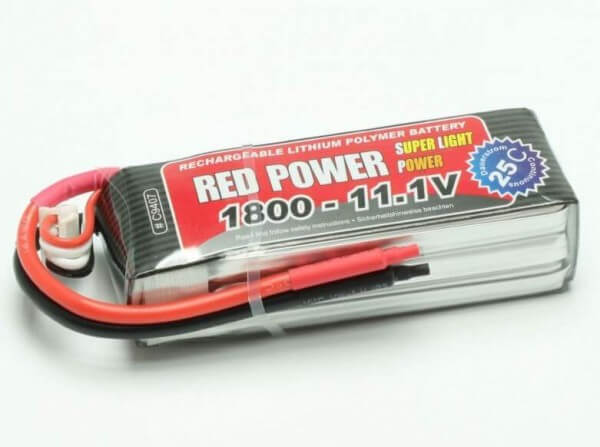 Red Power SLP 1800 mAh 3S Lipo (11,1V) 25 C · Pichler