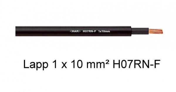 1 x 10 mm² · H07RN-F Lapp High End Gummileitung · Meterware