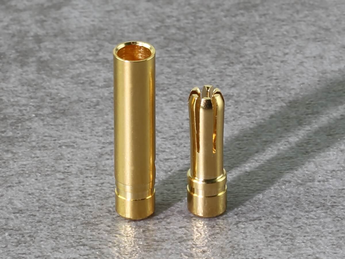 Goldkontaktstecker 3,5mm mit Gehäuse 2-polig 2 Gehäuse, 4 Kontakte 
