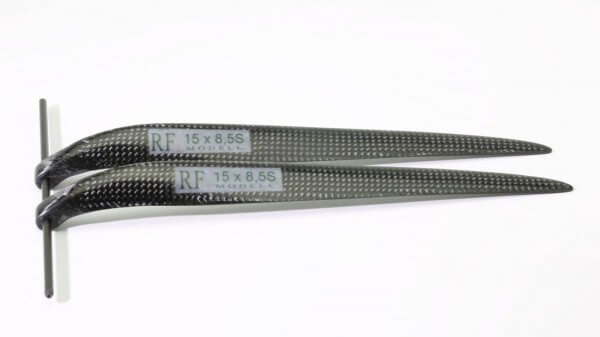 CFK Klappluftschraube 15" x 8,5" schmal · 8 mm Hals · RFM Freudenthaler