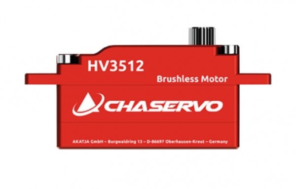 CHASERVO HV 3512 · 20 mm digitales Brushless Low Profile HV-Servo bis 400 Ncm