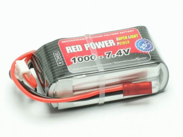 Red Power SLP 1000 mAh 2S Lipo (11,1V) 25 C · Pichler