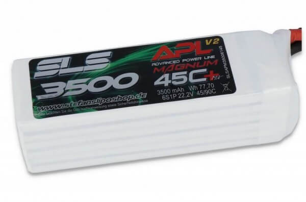 SLS APL MAGNUM V2 3500 mAh 6S Lipo (22,2V) 45 C · XT90