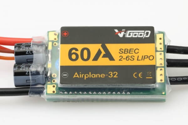 Airplane-32 · 6S · 60 A · 7.8 V SBEC · Brushless Regler · V-GooD