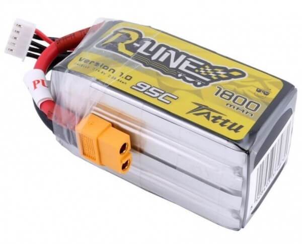 Tattu R-Line 1800 mAh 4S Lipo (14,8V) 95 C · XT60