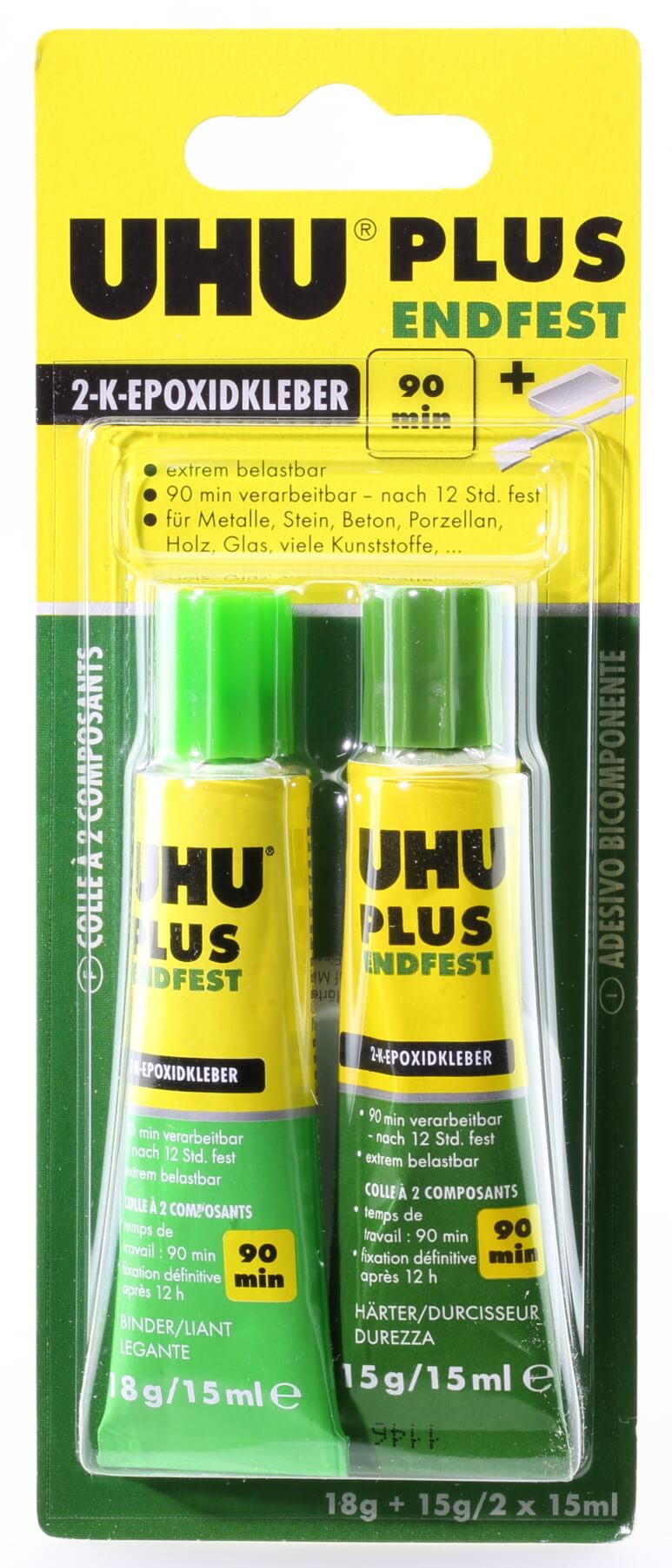 33 g UHU Plus endfest · 90 Minuten 2-K-Epoxidkleber