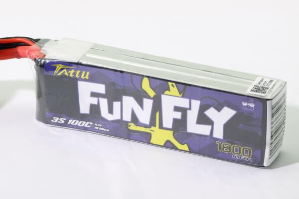 Tattu Funfly 1800 mAh 3S Lipo (11,1V) 100C · XT60