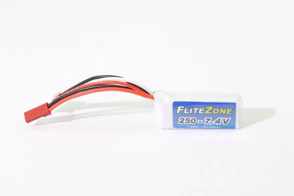 FliteZone 250 mAh 2S Lipo (7,4V) 25 C · BEC-Stecker