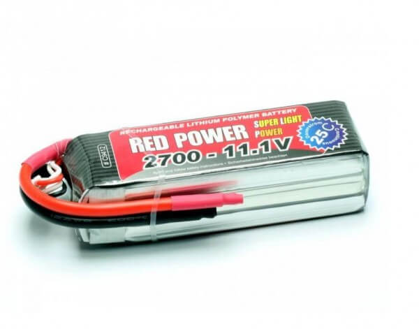 Red Power SLP 2700 mAh 3S Lipo (11,1V) 25 C · Pichler