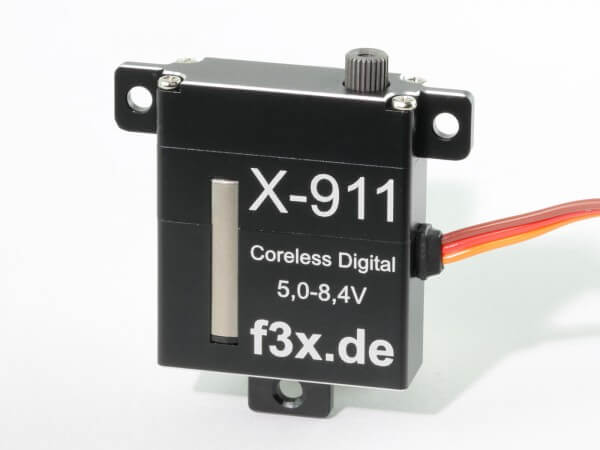 X-911 · 10 mm HV-Servo bis 110 Ncm · 0,10 s · Coreless Digital